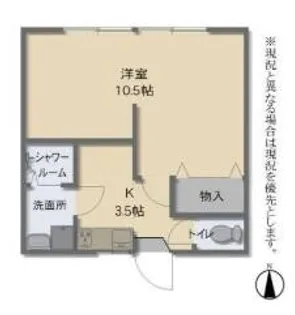 三輪アパート【203号室】の間取り