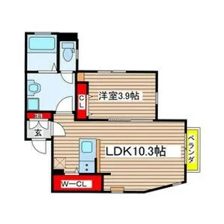 Zecca桜山【2階】の間取り