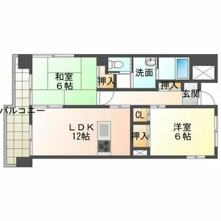 ベラヴィスタ福田【4階】の間取り