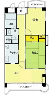 ロイヤルコーポ姫路北条【103号室】の間取り