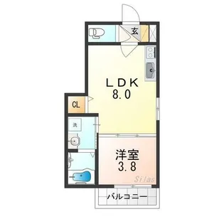 大阪府東大阪市金岡2丁目【アパート】の間取り