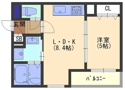 CASA CALMA上野口【3階】の間取り