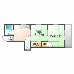 タウンハウスアミィ【1階】の間取り