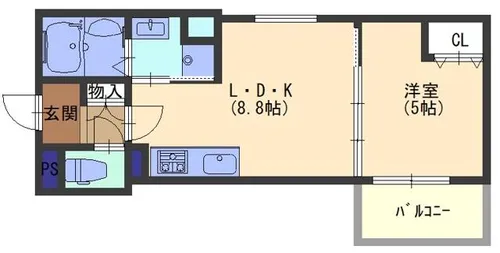 CASA CALMA上野口【3階】の間取り