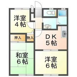 ハイツナカノ【2階】の間取り