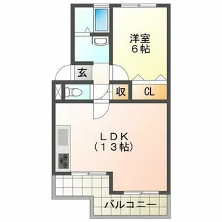 西本マンション【3階】の間取り