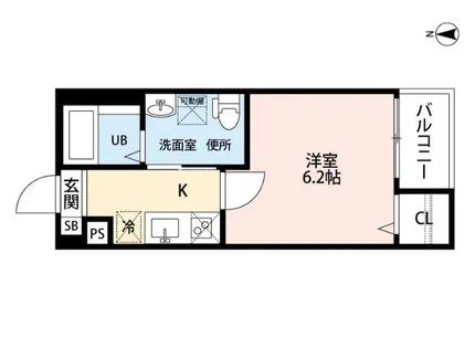 ペトリコール砂田【1階】の間取り