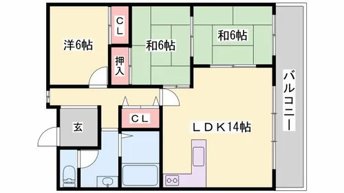 ハイツA&G【505号室】の間取り