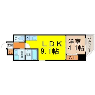 LUXETAGE大須west【4階】の間取り
