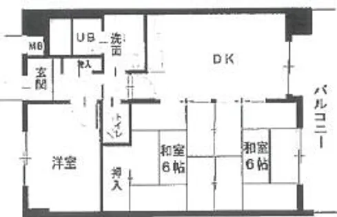 ロイヤルコーポ野田【902号室】の間取り