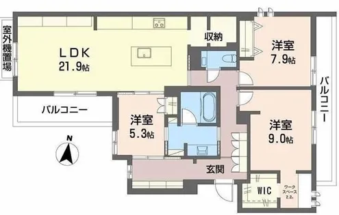 夙央邸【C号室】の間取り