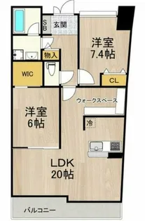 フロンティアタワー難波EAST【3階】の間取り