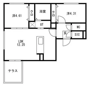 仮)GA-北11東12 MS【1階】の間取り