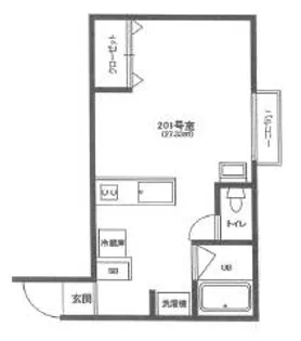 エトランスYoshika【201号室】の間取り