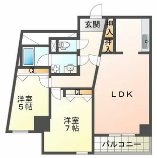 マリタイム舞子【6階】の間取り