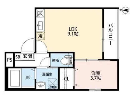 KBY Futase(ケービーワイフタセ)【1階】の間取り