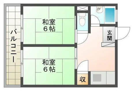 サンハイム北舞子【2階】の間取り