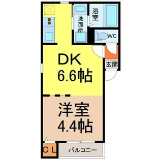 グランコンフォール米野Ⅰ【3階】の間取り