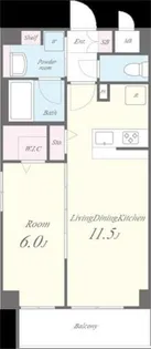 ブルーメ本山【202号室】の間取り