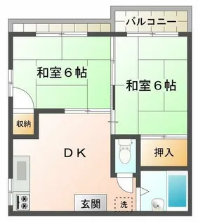 ガーデンハイム五色山【2階】の間取り