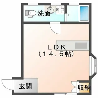 オーシャンコート【1階】の間取り