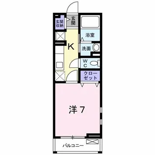 カミノ レアル【201号室】の間取り