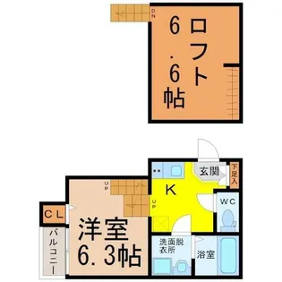 A.K.15六番町【1階】の間取り
