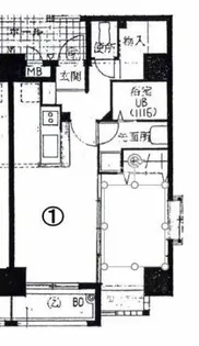 ミラバ天神【2階】の間取り