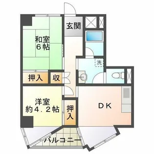 ルモン舞子【4階】の間取り