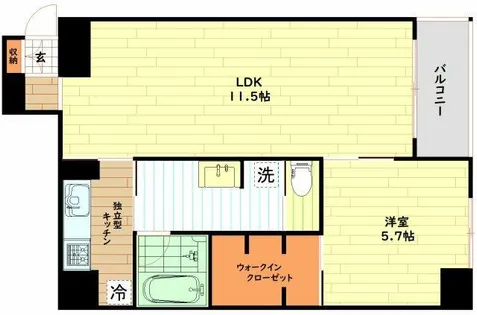 大阪府大阪市中央区久太郎町1丁目【マンション】の間取り