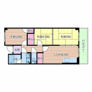 エムテック藤井寺【1階】の間取り