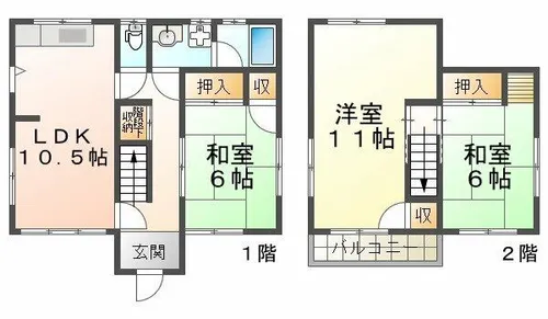 兵庫県神戸市垂水区青山台3丁目【一戸建】の間取り