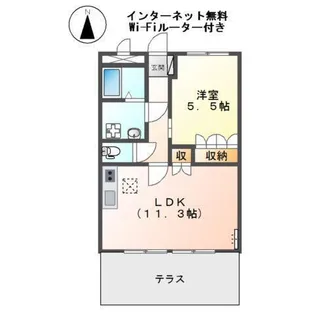 エーデルハイム【1階】の間取り