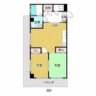 ユタカハイツ【3階】の間取り