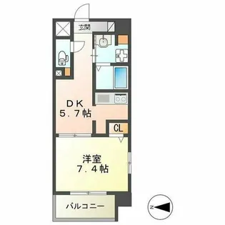 Rivage【8階】の間取り