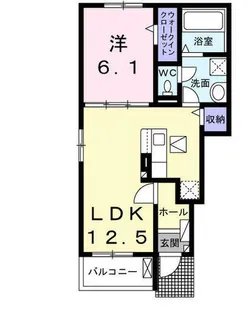 コンフォール北園【101号室】の間取り