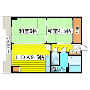 第2エクセルナガタ【1102号室】の間取り