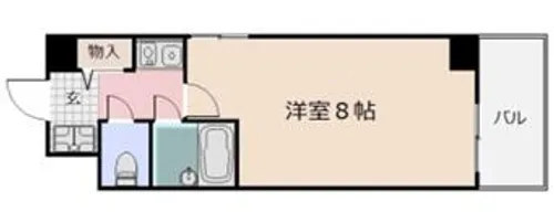 ダイアパレス姫路大手前通西【903号室】の間取り