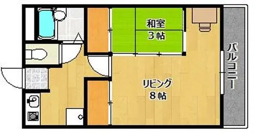 ラフェスタ加東【607号室】の間取り