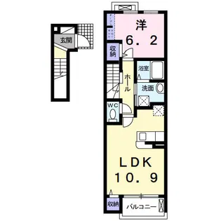 アンシャンテ伊丹【203号室】の間取り