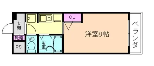 大阪府大阪市淀川区十三本町1丁目【マンション】の間取り