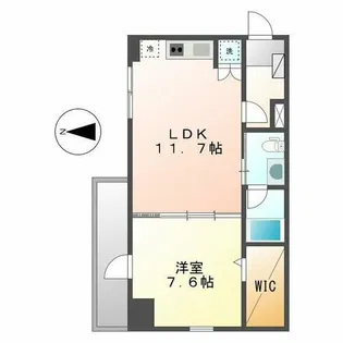 パークフラッツ新栄【10階】の間取り