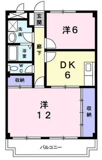 ヒューゲルハウス【106号室】の間取り