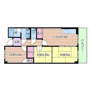 エムテック藤井寺【3階】の間取り
