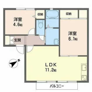 ルミエール(Lumiere)【0205号室】の間取り