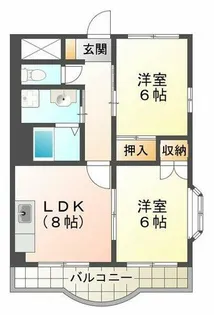 ドリーム寺池【2階】の間取り