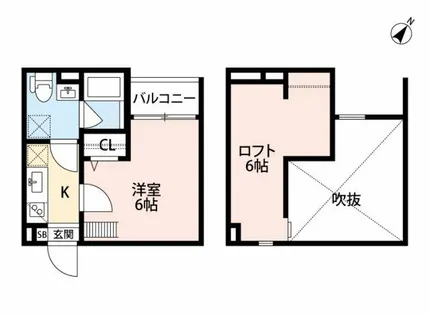 ロワジール東須磨【2階】の間取り