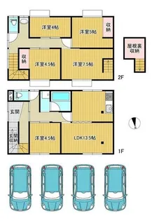 福岡県北九州市小倉北区清水3丁目【一戸建】の間取り