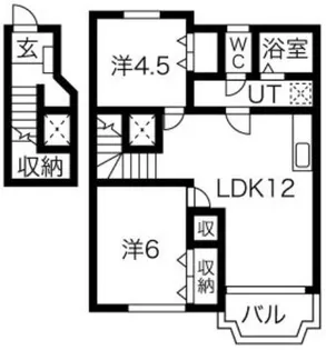 サンA・B棟【2階】の間取り