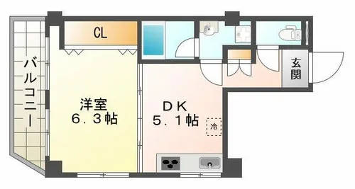 坂上コーポラス【4階】の間取り